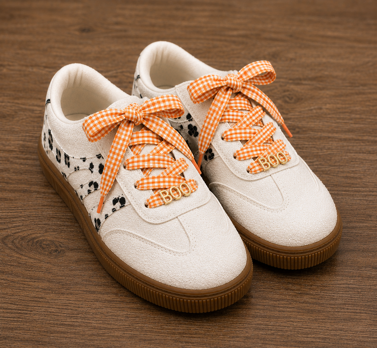{custom} Word/Name & Color Gingham Shoe Laces / eta September