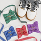 {custom} Word/Name & Color Gingham Shoe Laces / eta September