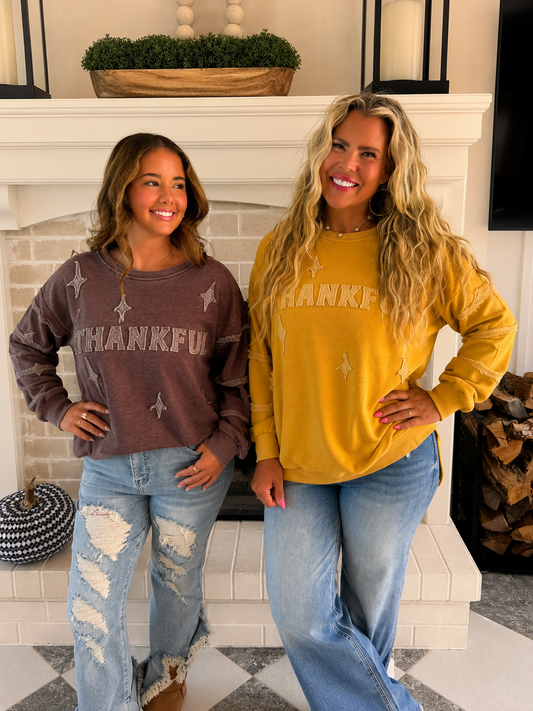 PREORDER:Thankful Classic Crew Pullover // eta October