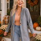 The Longline Blazer in Grey