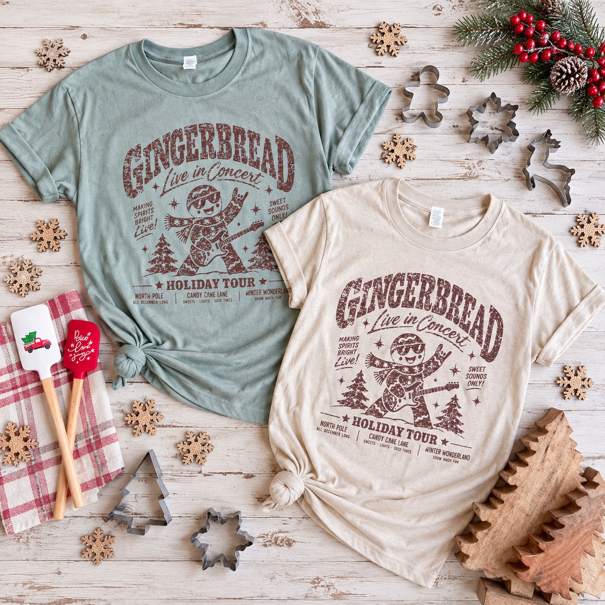 DEAL TEES // Gingerbread Concert Tee // ships in 1-2 weeks
