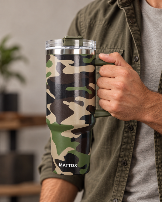 FLASH DEAL // Camo Print 40oz Tumbler // SHIPS IN 1-2 WEEKS