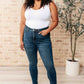Dark Wash Tummy Control Skinny Jeans - Judy Blue