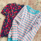 Happiness Stripe Sweater in Pink/Blue