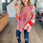 Wren Striped Floral Patchwork Top