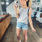 Chelsea Ruffle Stripe Tank