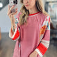 Wren Striped Floral Patchwork Top