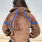 PREORDER: Bliss Cozy 1/2 Zip in Brown & Blue // eta June
