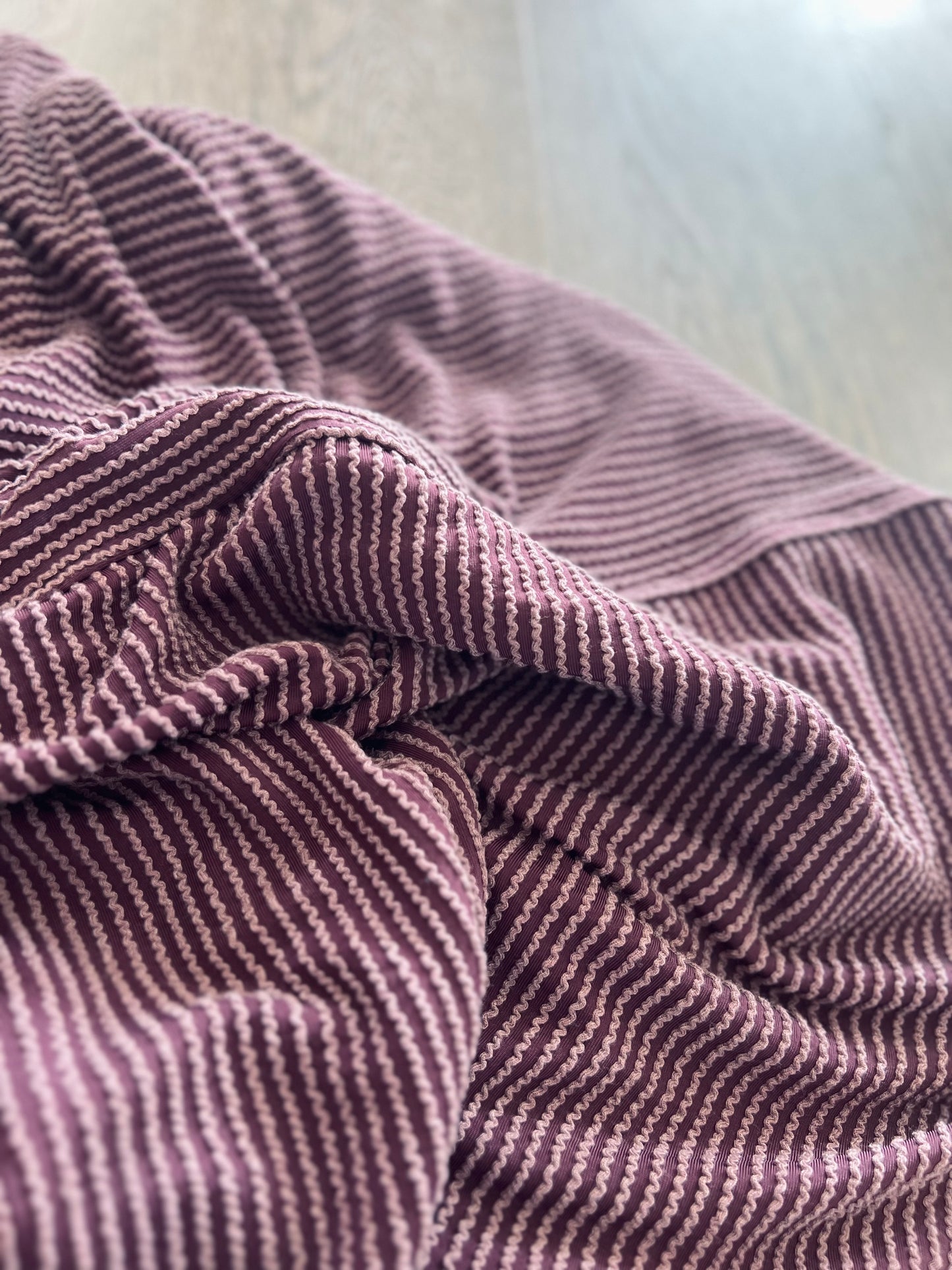 Rachel Corded Tee in Purple