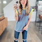 Lovingly Stripe Contrast Top