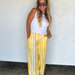 PREORDER: Game Day Wide Leg Pants - Gingham and Stripes  // eta September