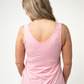 Vera V Neck Tank - Pink