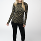 Blair Long Sleeve Top - Olive Animal Print