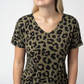Chloe Cozy Top - Olive Animal Print