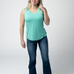 Noelle Tank - Turquoise