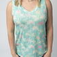 Noelle Tank - Aqua Palm
