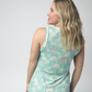 Noelle Tank - Aqua Palm