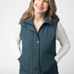 Remy Zip Up Vest - Teal