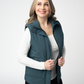 Remy Zip Up Vest - Teal