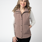 Remy Zip Up Vest - Chestnut