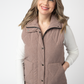 Remy Zip Up Vest - Chestnut