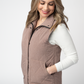 Remy Zip Up Vest - Chestnut