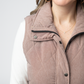 Remy Zip Up Vest - Chestnut
