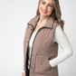 Remy Zip Up Vest - Chestnut