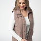 Remy Zip Up Vest - Chestnut