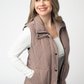 Remy Zip Up Vest - Chestnut