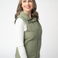 Remy Zip Up Vest - Dark Sage