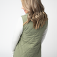 Remy Zip Up Vest - Dark Sage