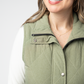 Remy Zip Up Vest - Dark Sage