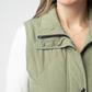 Remy Zip Up Vest - Dark Sage