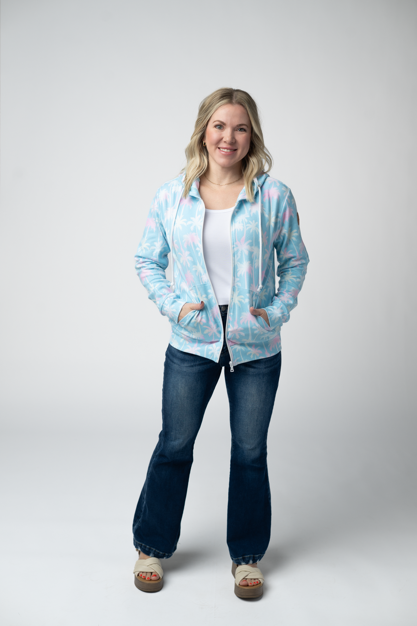 Aqua Zip Hoodie