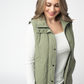 Remy Zip Up Vest - Dark Sage