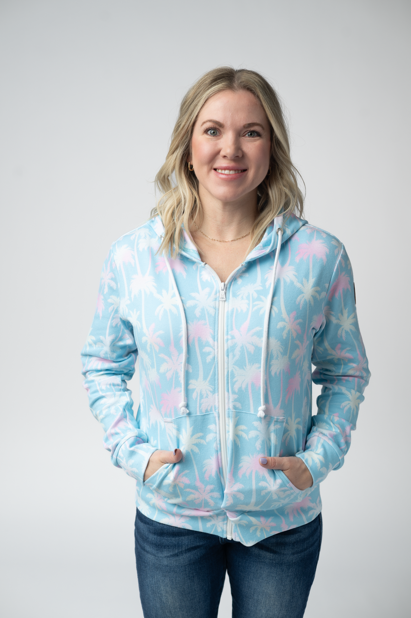 Aqua Zip Hoodie