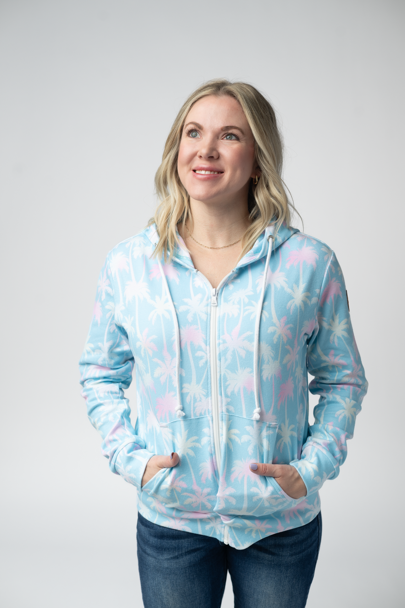 Aqua Zip Hoodie