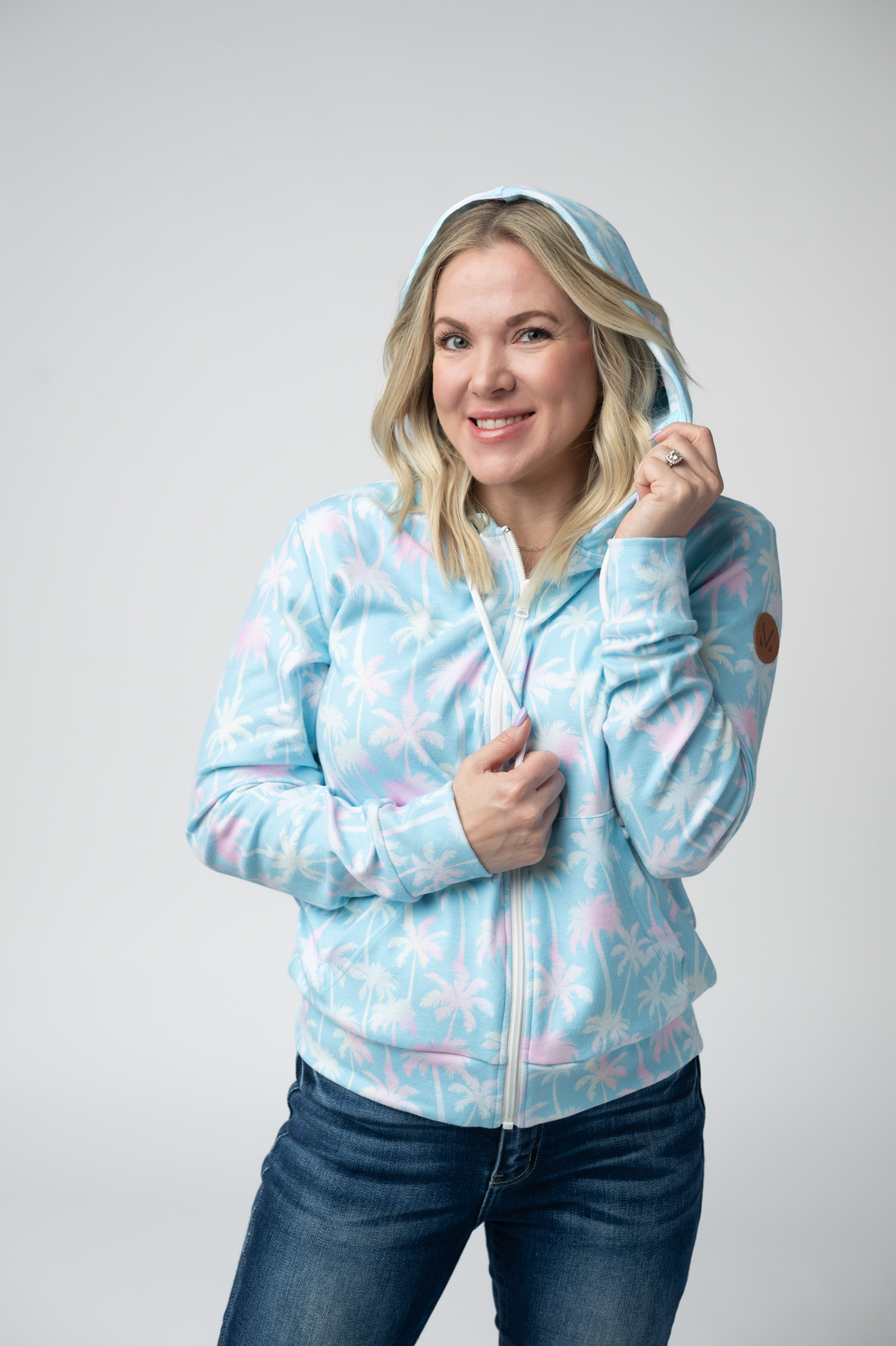 Aqua Zip Hoodie