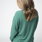 Corrine Ribbed Pullover Top - Fern