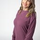 Corrine Ribbed Pullover Top - Plum