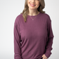 Corrine Ribbed Pullover Top - Plum