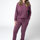 Corrine Ribbed Pullover Top - Plum