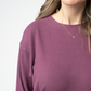 Corrine Ribbed Pullover Top - Plum