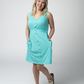 Aqua Beverly Button Dress