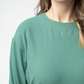 Corrine Ribbed Pullover Top - Fern