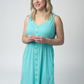 Aqua Beverly Button Dress