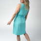 Aqua Beverly Button Dress