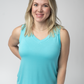 Noelle Tank - Aqua