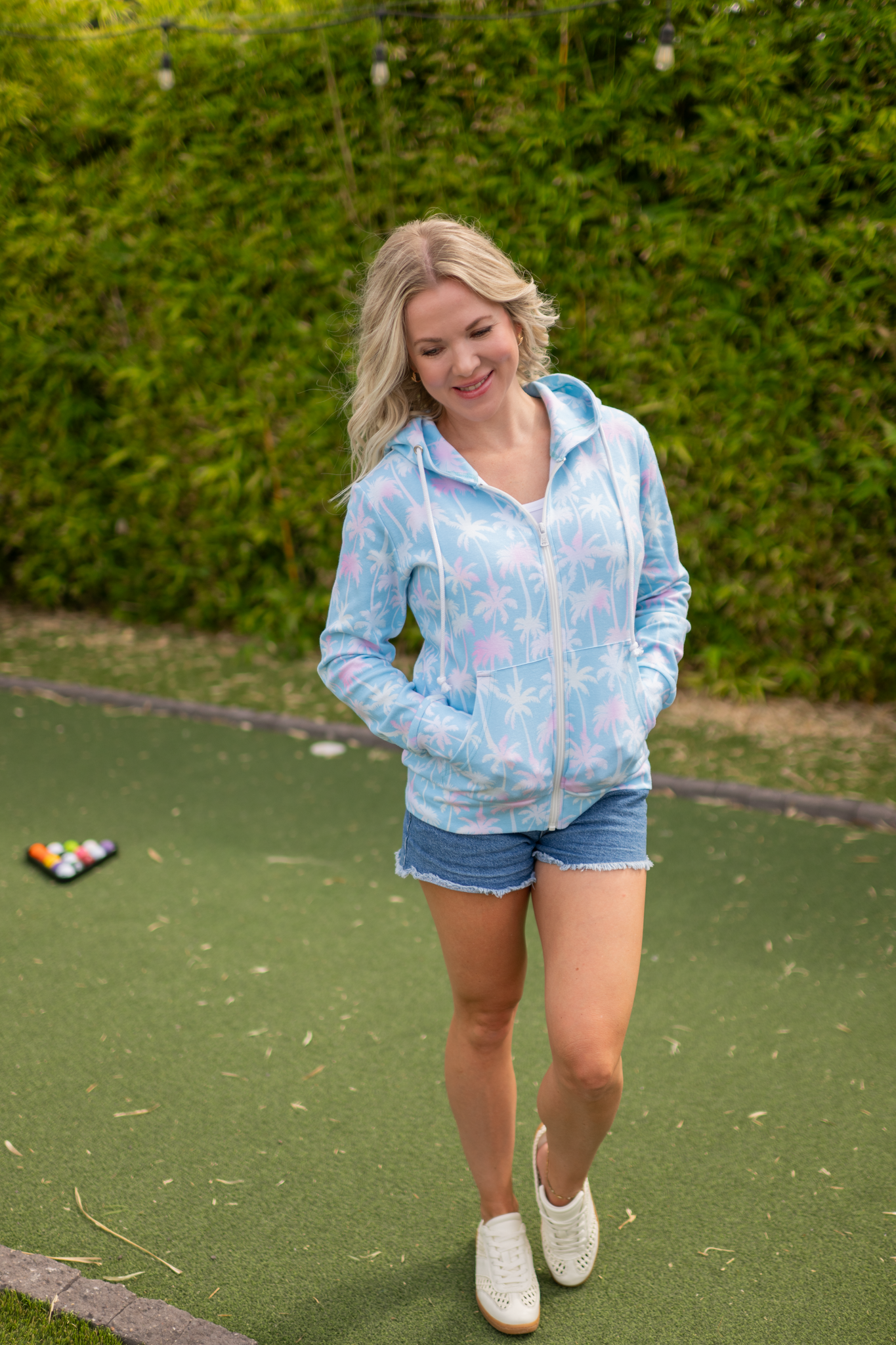 Aqua Zip Hoodie